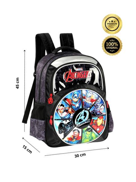 Imagem de Mochila de Costas Escolar Infantil Avengers Original