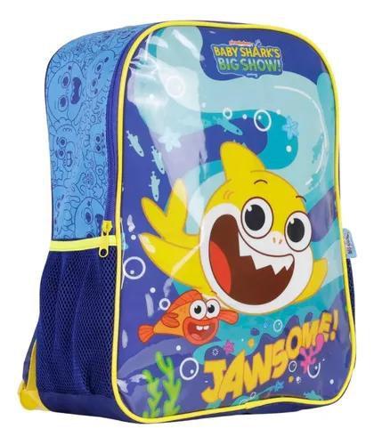 Imagem de Mochila de costas escolar infantil baby shark amarela is3746