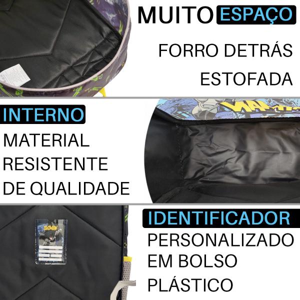 Imagem de Mochila de Costas Escolar Infantil Creche Passeio Batman Dc Luxcel