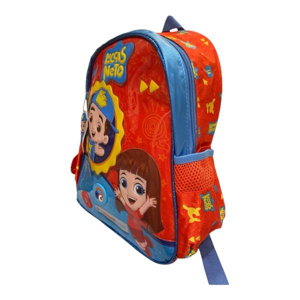 Imagem de Mochila de Costas Escolar Infantil Do Lucas Neto Vermelho