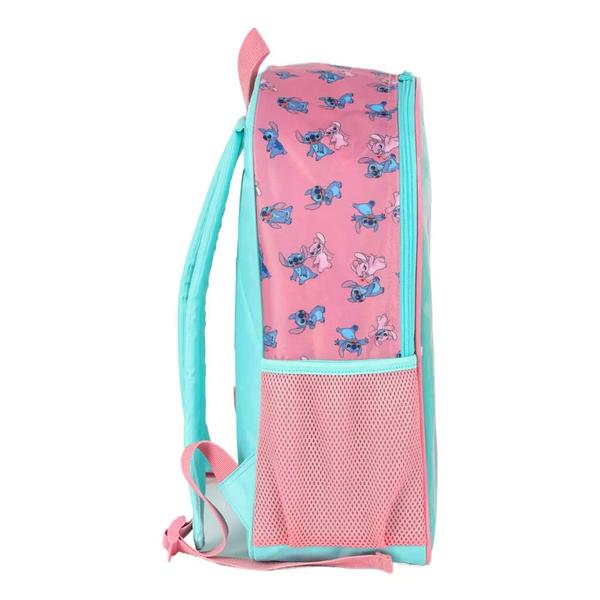 Imagem de Mochila De Costas Escolar Infantil Fãs Disney Stitch Angel