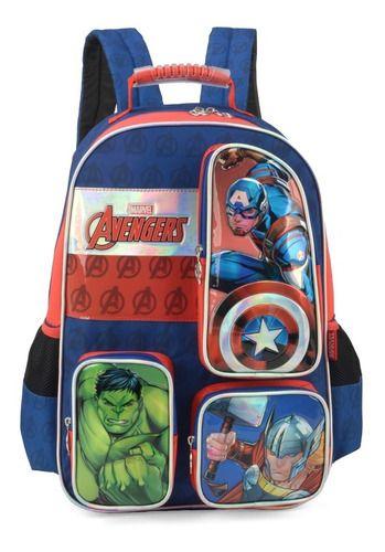 Imagem de Mochila De Costas Escolar Infantil Marvel Avengers 