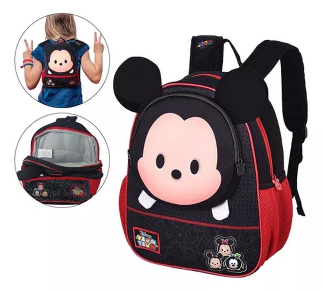 Imagem de Mochila De Costas Escolar Infantil Mickey Disney Tsum Tsum