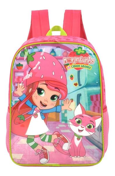 Imagem de Mochila De Costas Escolar Infantil Moranguinho Luxcel