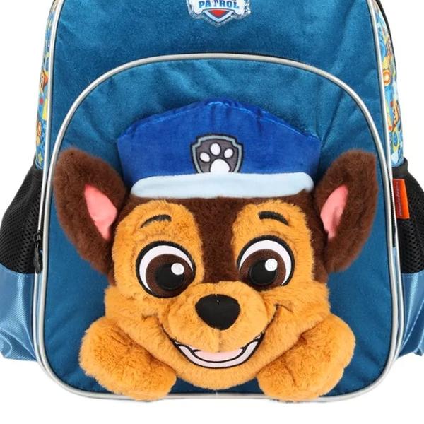 Imagem de Mochila De Costas Escolar Infantil P Paw Patrol Pelúcia 3D