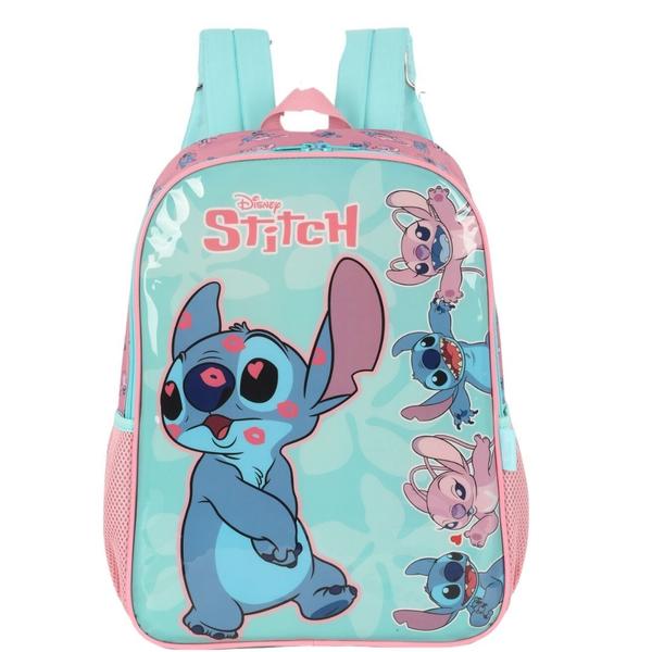 Imagem de Mochila de Costas Escolar Infantil Stitch