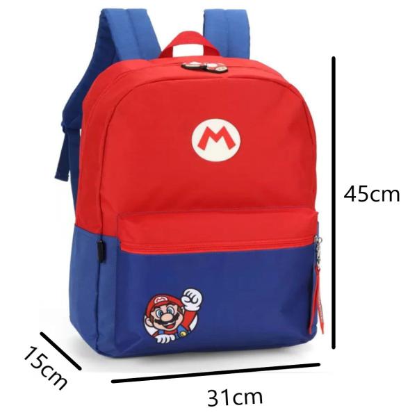 Imagem de Mochila de Costas Escolar Infantil Super Mário Bros Infantil