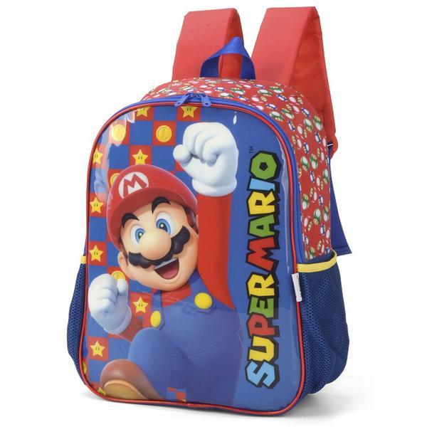 Imagem de Mochila De Costas Escolar Infantil Super Mário Up4you Luxcel