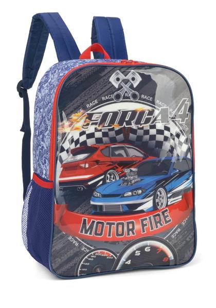 Imagem de Mochila De Costas Escolar Menino Infantil Carro