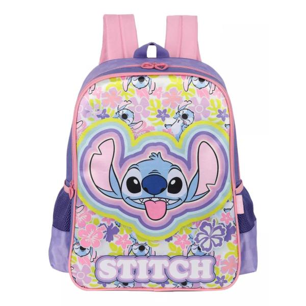 Imagem de Mochila de Costas Escolar Stitch Luxcel Disney Clássica