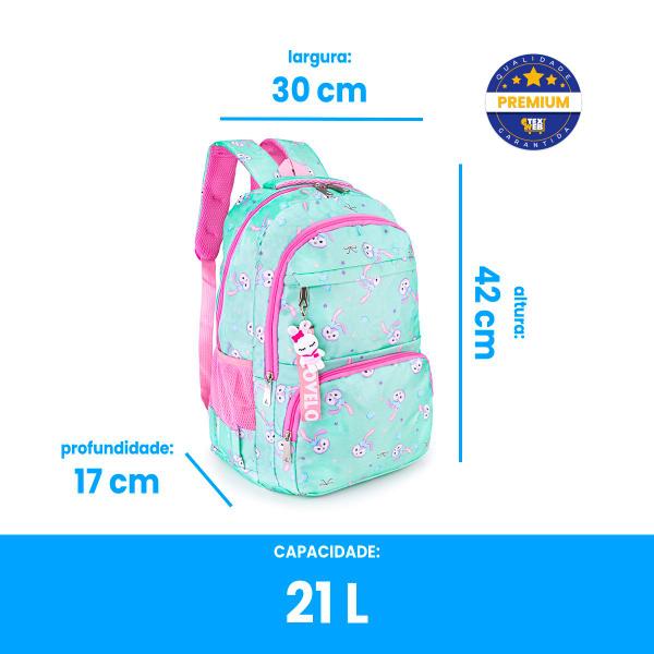 Imagem de Mochila De Costas Feminina Infantil Escolar Papelaria Fofa