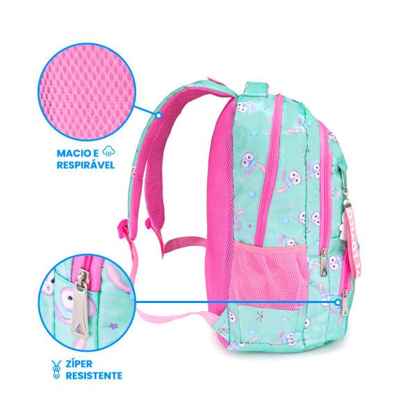 Imagem de Mochila De Costas Feminina Infantil Escolar Papelaria Fofa