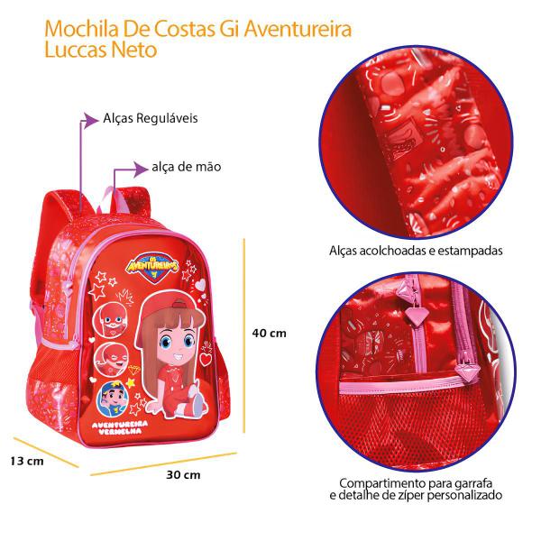 Imagem de Mochila De Costas Gi Aventureira Luccas Neto