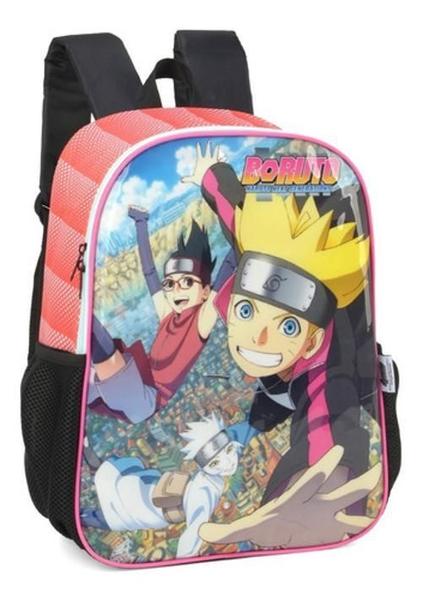 Imagem de Mochila De Costas Infantil Escolar Boruto - Vermelho