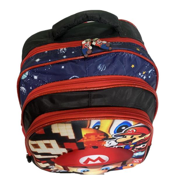 Imagem de Mochila de Costas Infantil Escolar Mario Bros 3D Jogo Menino