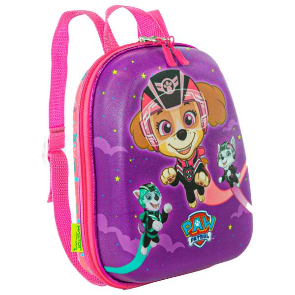 Imagem de Mochila De Costas Infantil Escolar Patrulha Canina Bolsa Cor Rosa Diplomata - Maxtoy