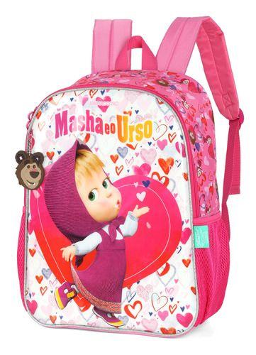 Imagem de Mochila De Costas Infantil Meninas Original Masha E O Urso