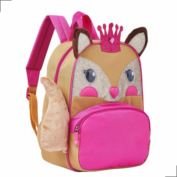 Imagem de Mochila de Costas Infantil Menino Dinossauro Grande 2 Bolsos Escolar Bolsa Masculina Passeio