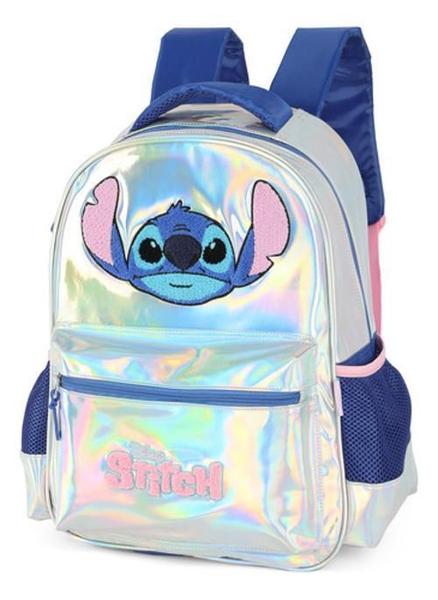 Imagem de Mochila De Costas Infantil Metalizada Stitch Disney