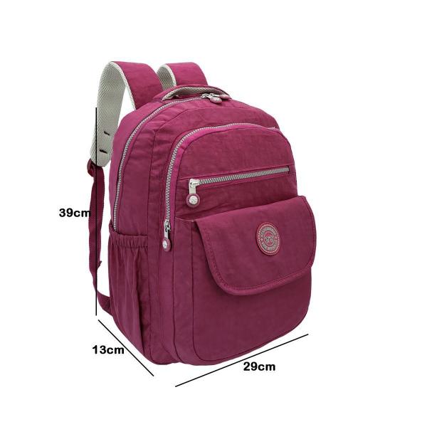 Imagem de Mochila de Costas Juvenil Casual Escola Trabalho Viagem Notebook Reforcada Resistente Menino e Menina Roxo