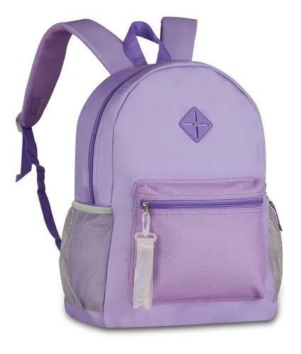 Imagem de Mochila De Costas Juvenil Clio Style Feminina Com Chaveiro Tom Pastel 