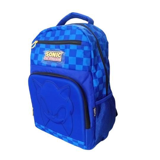 Imagem de Mochila de Costas, Juvenil Escolar, Notebook Sonic, Azul, Luxcel