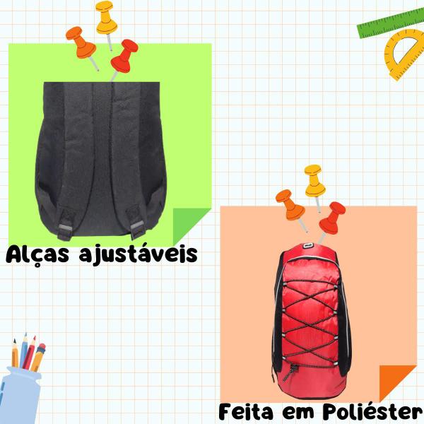 Imagem de Mochila de costas Juvenil Espaçosa Viajem Escolar Unissex YEPP