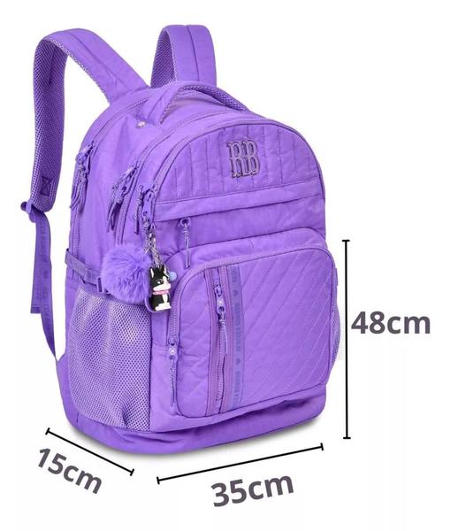 Imagem de Mochila De Costas Juvenil Feminino Rebecca Bonbon Escolar RB24517