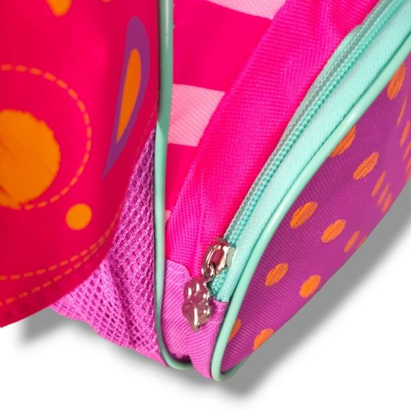 Imagem de Mochila de Costas Mala Bolsa Infantil Menina Borboleta Rosa Criança Pets Clio