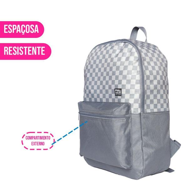 Imagem de Mochila de Costas Masculina Feminina Escolar Universitária Design Confortável Ergonômico Resistente Durável Viagem Bolsa