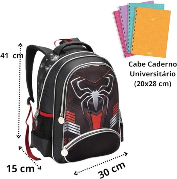 Imagem de Mochila De Costas Menino Homem Aranha Infantil