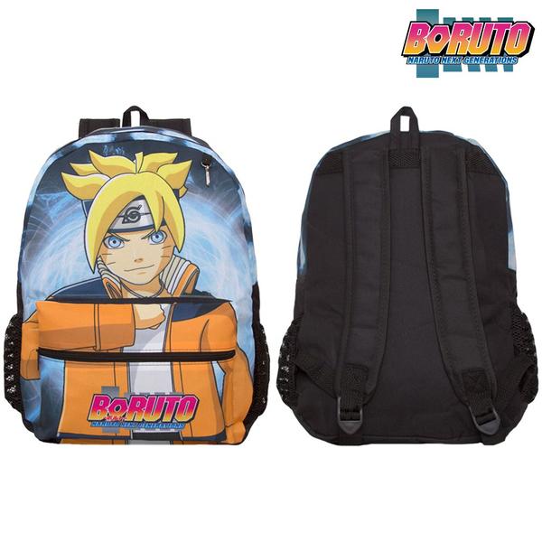 Imagem de Mochila de Costas Menino Preta Boruto Passeio Aulas Toys 2U