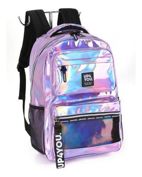 Imagem de Mochila De Costas Porta Notebook Holográfica Original Up4you - Luxcel