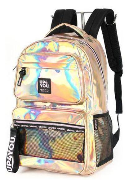 Imagem de Mochila De Costas Porta Notebook Holográfica Original Up4you - Luxcel