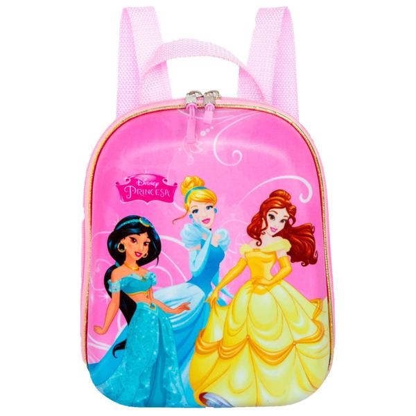 Imagem de Mochila De Costas Princesas Disney Infantil Escolar Passeio Bolsa Diplomata - Maxtoy