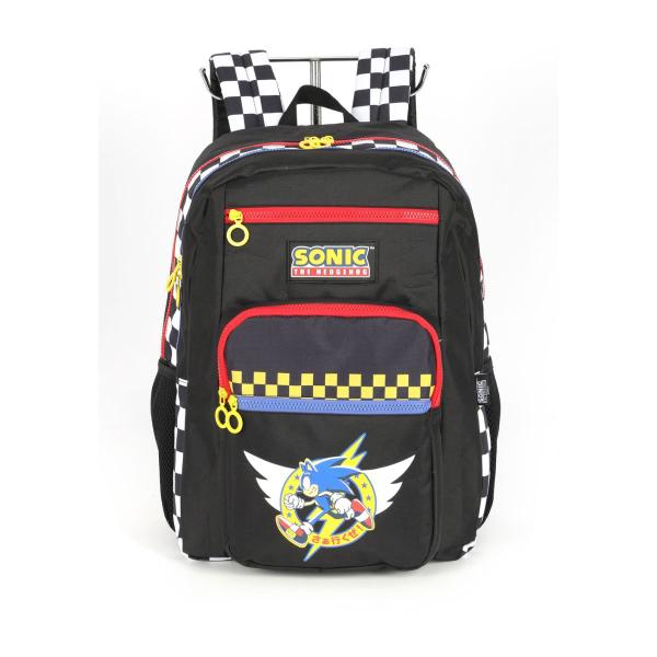 Imagem de Mochila de Costas Sonic Juvenil Meninos Escolar Passeio