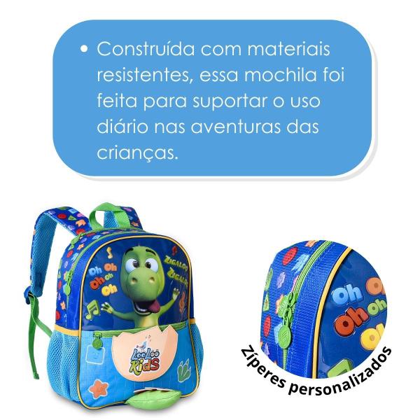 Imagem de Mochila De Costas Zigaloo Loolookids C/ Touca Oficial - Clio