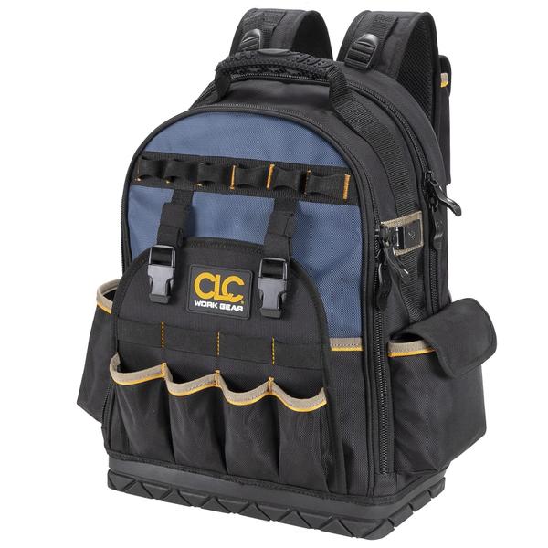 Mochila de ferramentas CLC Work Gear PB1133 com 38 bolsos preta/azul - Custom Leathercraft Imagem de Mochila de ferramentas CLC Work Gear PB1133 com 38 bolsos preta/azul