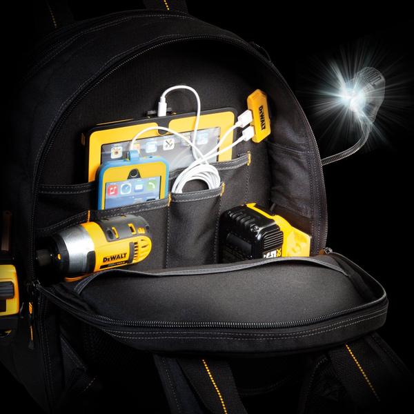 Imagem de Mochila de ferramentas DEWALT 33 Pocket Lighted USB Charging