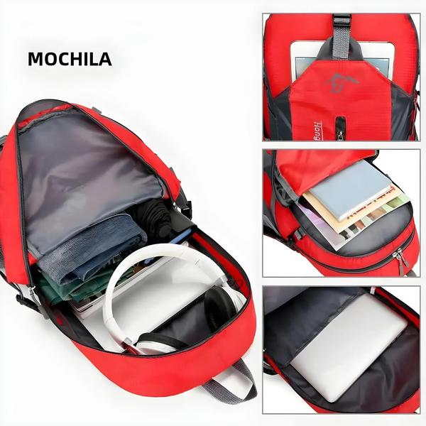 Imagem de Mochila de Montanhismo 40L - Grande Capacidade para Esportes ao Ar Livre e Viagens