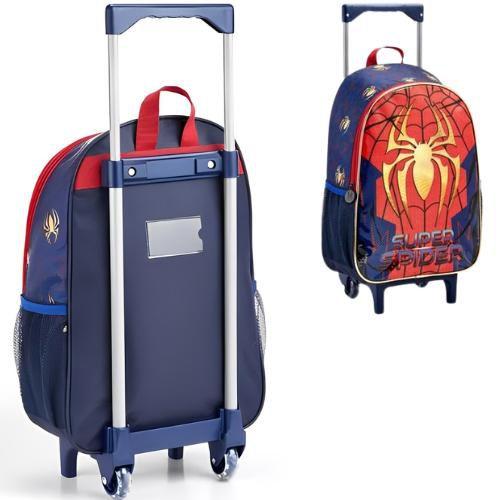 Imagem de Mochila de Roda Escolar Infantil Super Spider Aranha Seanite