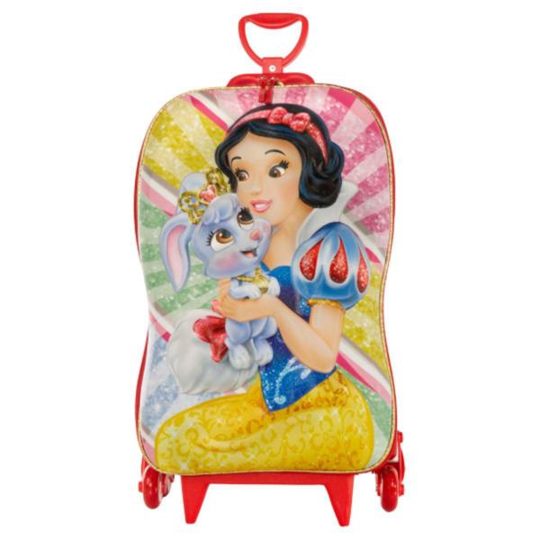 Imagem de Mochila de Rodas Princesa Branca de Neve Escolar Infantil 3D