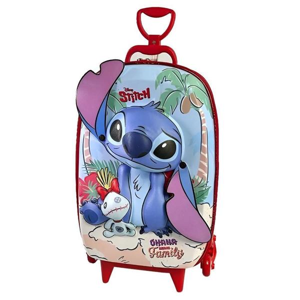 Imagem de Mochila De Rodinha 3D Stitch Praia Maxtoy