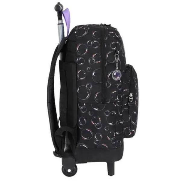 Imagem de Mochila de Rodinha Com Alça Escolar Infantil Bolhas - UP4YOU