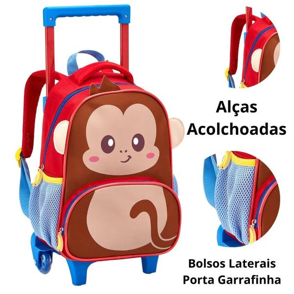 Imagem de Mochila De Rodinha Creche Infantil Zoop