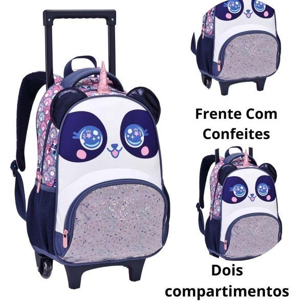 Imagem de Mochila De Rodinha Escolar Infantil Feminina