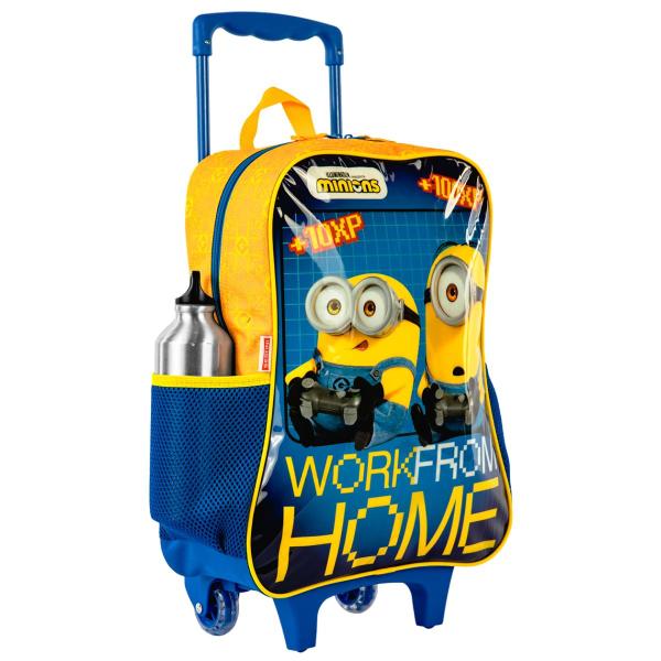 Imagem de Mochila de Rodinha Escolar Infantil Minions Oficial Gamer Sestini