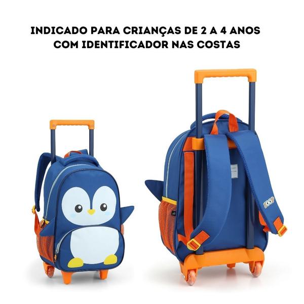 Imagem de Mochila de Rodinha Escolar Zoop Animais