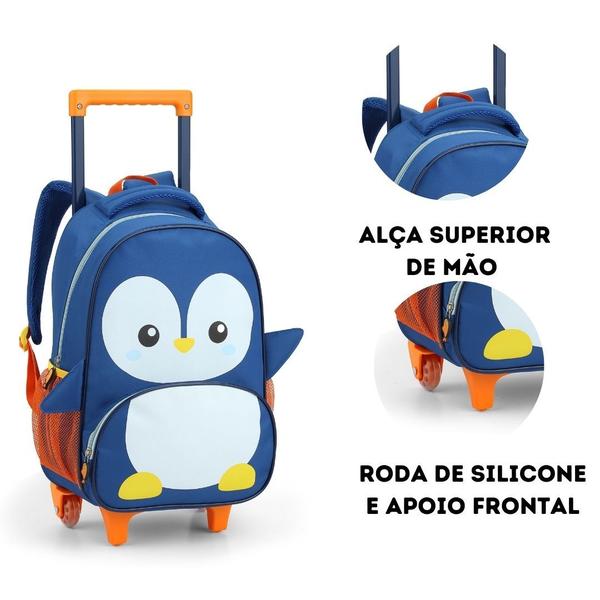 Imagem de Mochila de Rodinha Escolar Zoop Animais