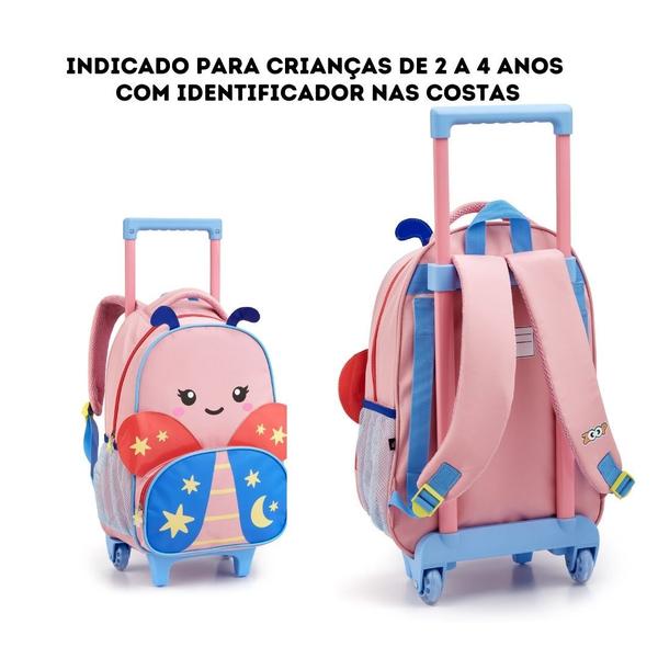 Imagem de Mochila de Rodinha Escolar Zoop Animais